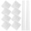 30Sheets White Bouquet Wrapping Paper Floral Material for Packaging 11