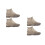 2Paare Elastische Silikon Schuhschützer Grau Langlebig 4