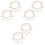 6Sets Adjustable Golden Alloy Anklets Vintage Multi-Layer Beach Chains 2
