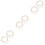 6Sets Adjustable Golden Alloy Anklets Vintage Multi-Layer Beach Chains 4
