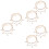 6Sets Adjustable Golden Alloy Anklets Vintage Multi-Layer Beach Chains 5