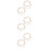 6Sets Adjustable Golden Alloy Anklets Vintage Multi-Layer Beach Chains 7
