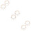 6Sets Adjustable Golden Alloy Anklets Vintage Multi-Layer Beach Chains 8