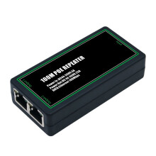2 Port POE Extender 100Mbps IEEE802.3af/At Standard for NVR IP Camera AP IP VOICE POE Extend 100 Meters for POE Range