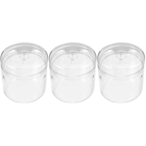 3Stk Mini Terrarium Pflanzenbehälter Transparent Für 2