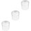 3Stk Mini Terrarium Pflanzenbehälter Transparent Für 4