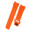 Durable Silicone Watch Strap Orange 4