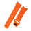 Durable Silicone Watch Strap Orange 5