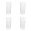 4Stk Transparente Pet Vase Modern Hydroponisch Runde Blumenvase 5
