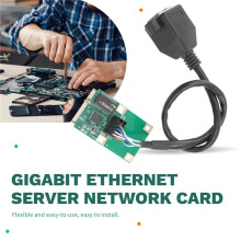 PCI-E to Gigabit Ethernet Server Network Card 1000Mbps Gigabit Ethernet RJ45 LAN Network Adapter Straight PIN