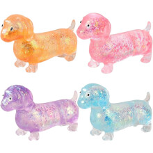 (4pc-orange+blue+purple+pink, -) Squishy brânză mare galbenă jumbo - fidget cub senzorial antistres, portabil calmant cadou 7cm