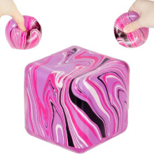 (Purple Water Stripe-1pcs, -) Squishy brânză mare galbenă jumbo - fidget cub senzorial antistres, portabil calmant cadou 7cm