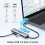 Πολυλειτουργικός αντάπτορας USB C 7 σε 1 με HDMI 4K, τροφοδοσία 100 W, θύρα USB 3.0, 2 θύρες US 4