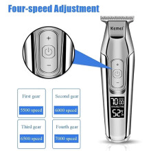 Kemei Hair Clipper -5027 or Blade Trimmer for Men Adjustable Speed LED Digital Hair Clipper Carving Clippers Electric