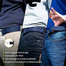 Ceinture Sans Boucle pour Hommes et Femmes, Élastique et Confortable, Idéale pour les Jeans (Taille M).