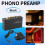 PP400 Ultra-Compact Phono Preamp Preamplifier with RCA Interface for Turntable Tube Amplifier Speakers EU Plug 5