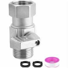 Vanne D'ArrĂŞt pour Tuyau D'Arrosage, Vanne GHT 3/4" avec Raccord Pivotant Ă 360, Vanne de ContrĂ´le D'Eau en Ligne pour Tuyau D'Arrosage