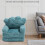 Cute Green Fold Out Sofa Crown Print 3