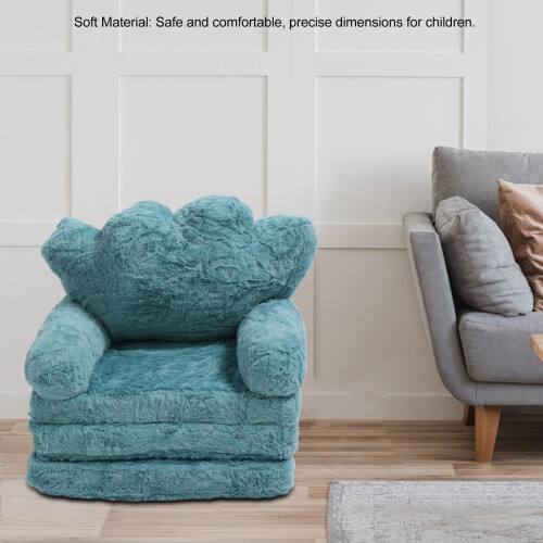 Cute Green Fold Out Sofa Crown Print 2