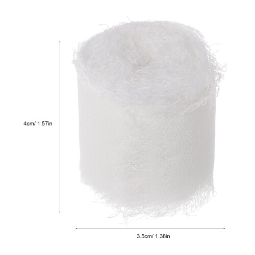 12Rouleaux Rubans Effilochés En Chiffon Pour Fleurs 1