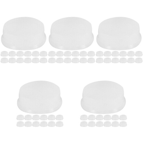 120Pièces Pièces Réparation Flûte Bouchons Silicone Transparent 1