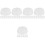 120Pièces Pièces Réparation Flûte Bouchons Silicone Transparent 3