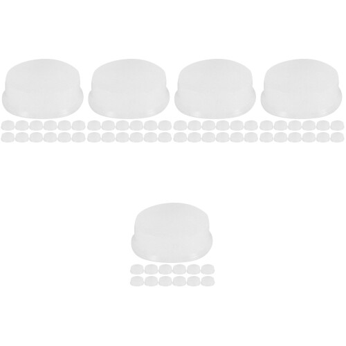 120Pièces Pièces Réparation Flûte Bouchons Silicone Transparent 2