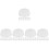 120Pièces Pièces Réparation Flûte Bouchons Silicone Transparent 4