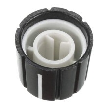 100Pcs 15X13.5mm Plastic Potentiometer Rotary Knob for 6mm Diameter D Type Shaft Guitar Volume Knob.