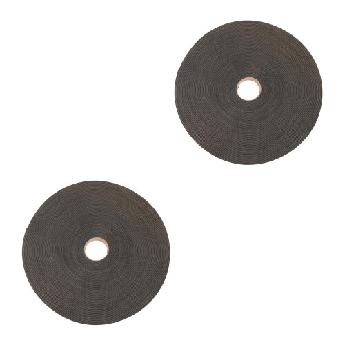 2Pcs Brown Speaker Soundproofing Foam Strips Adhesive Anti-Vibration 1