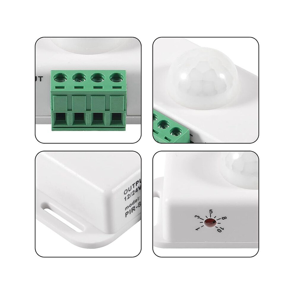 2X 12V/24V 8A Body Infrared Pir Motion Sensor Led Strip Automatic,Pir Sensor Led Motion Sensor Light 4712564476417