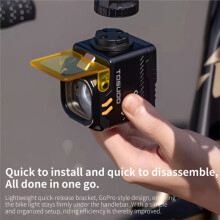 TOSUOD C1700 Bicycle Light with Q3 Taillight Integrated Handlebar Bracket Wireless Remote Control MTB Bike Front Lamp for Road