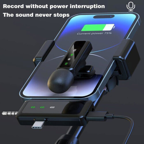 Wireless Lavalier Microphone for iPhone, Android and iPad, for Video Recording, Streaming, Interviews and Vlogging 1