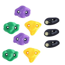 Kids Rock Climbing Wall Holds Set Tree Climbing Holds Games Indoor Outdoor Climbing Stones Set for Kids Climber