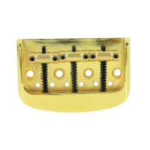 Short Vintage Style Half-Size Bridge for TL Electric Guitar with 3 Brass Saddles Replacement Bridge Parts