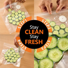 Vacuum Sealer Bags for Food, 60 Pcs (S+M+L) with Enhanced Air Valve for Sous Vide & Storage