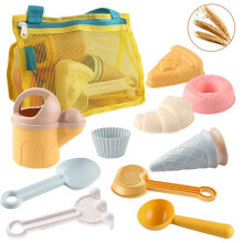 Strandspielzeug-Set für Kinder: Wasserflasche, Sandbuddelwerkzeug, Sommer-Strandspielzeug für Draußen, Schultertasche für Eltern-Kind-Interaktion
