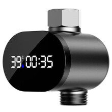 Thermomètre de Douche Domestique avec Affichage Numérique LED de la Température et Génération D'Énergie par Débit D'Eau