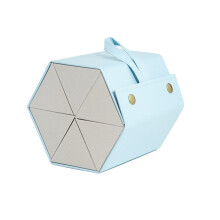 Organizzatore per Occhiali Pieghevole In Pelle PU con 5 Scomparti, Custodia Portatile e Appendibile per Occhiali da Sole e da Vista per Uomo e Donna.
