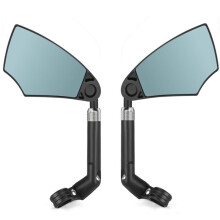 WEST BIKING Bicycle Anti-Glare Mirror Handlebar Rear View Wide Range Back Sight Reflect 360 Rotating Convex Safety Mirror