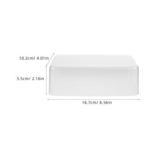 1Plastique Gateau Rectangulaire Cristal Clair Pour Snacks 1