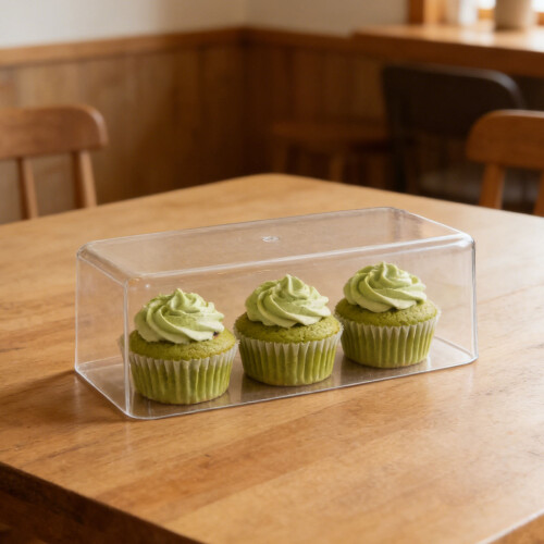 1Plastique Gateau Rectangulaire Cristal Clair Pour Snacks 2