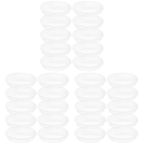 60Pièces Plateaux Drainage Plantes Transparent PP Longue Durée 1