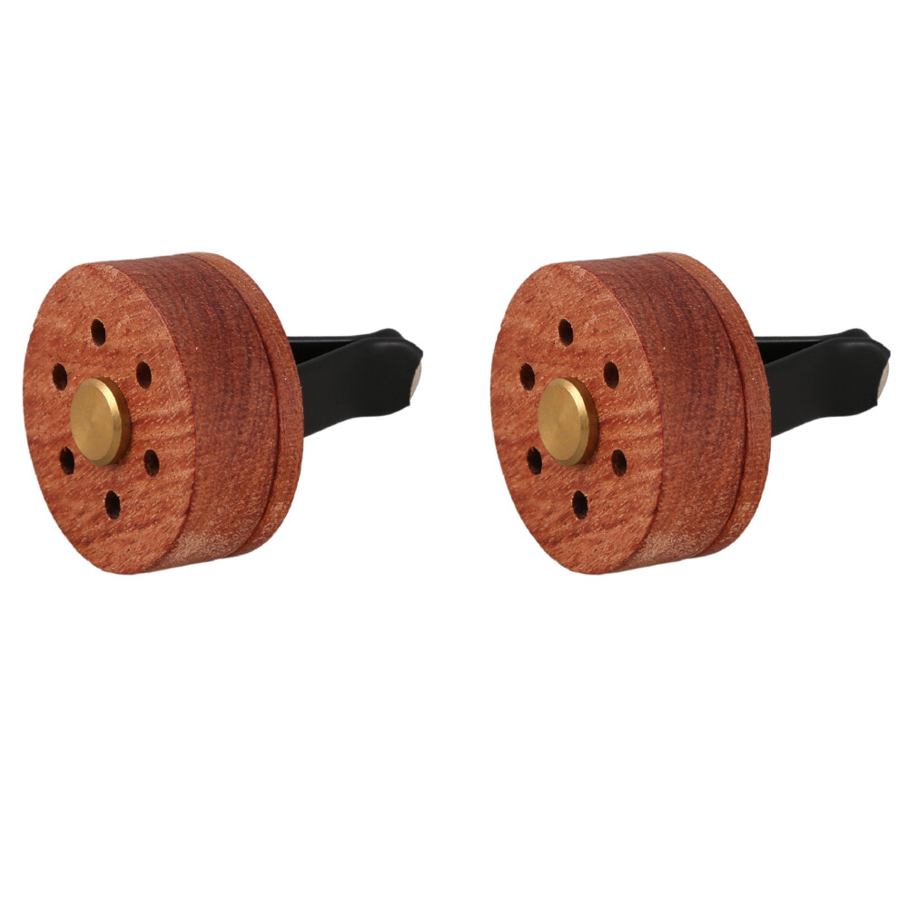 Photos - Car Service Station Equipment 2X Essential Oil Diffuser For Car With Vent Clip, Wooden Stainless Steel Lava Stone Aromatherapy Diffuser Locket