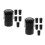 12Pcs Alto Saxophone End Cap Rubber Plug Durable Dustproof Black 2