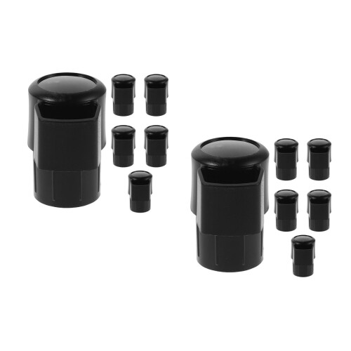 12Pcs Alto Saxophone End Cap Rubber Plug Durable Dustproof Black 1