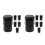 12Pcs Alto Saxophone End Cap Rubber Plug Durable Dustproof Black 3