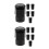 12Pcs Alto Saxophone End Cap Rubber Plug Durable Dustproof Black 6