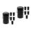 12Pcs Alto Saxophone End Cap Rubber Plug Durable Dustproof Black 7