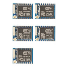 5X ESP8266 Porta Seriale Modello WIFI Controllo Remoto Wireless Modello WIFI Modello ESP-07 Memoria 1 MB